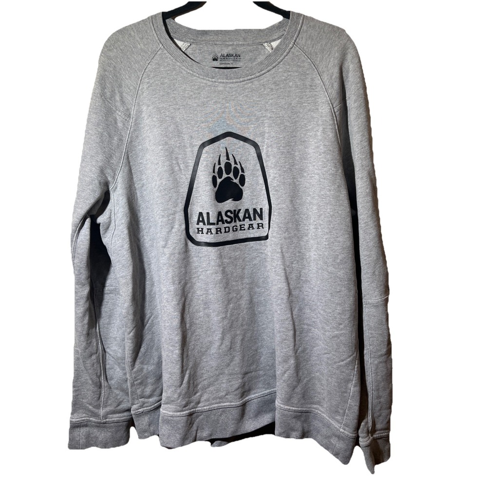 Duluth Trading‎ Sweatshirt Alaskan Hardgear Men Standard Fit XL Gray Outdoor EUC